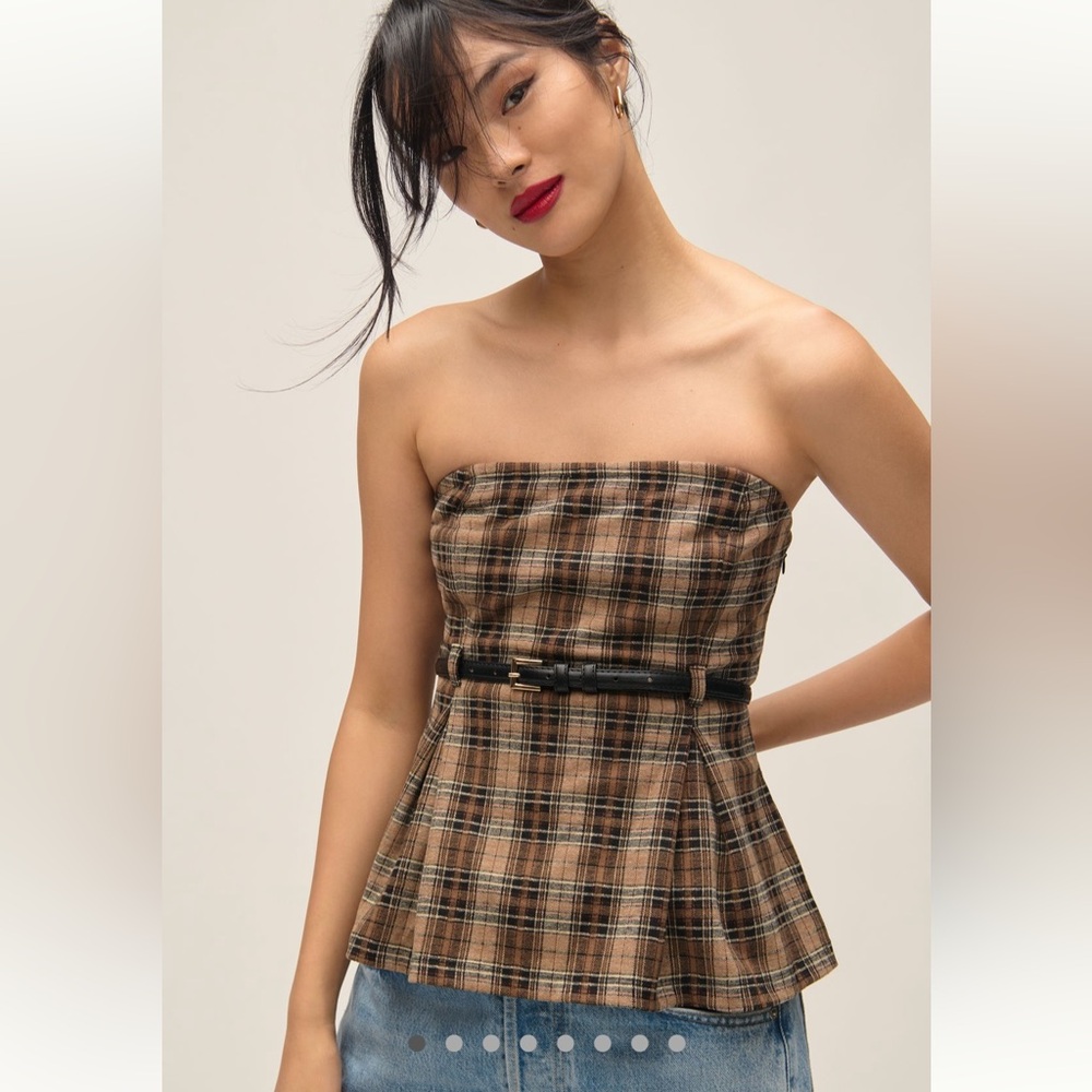 MAEVE BUTTON-FRONT TUBE TOP